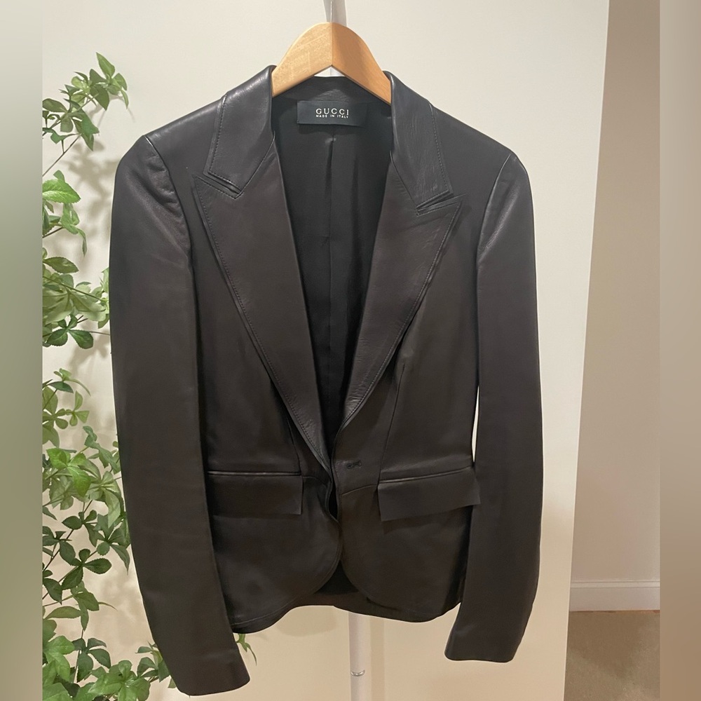 NEW GUCCI Leather Jacket
